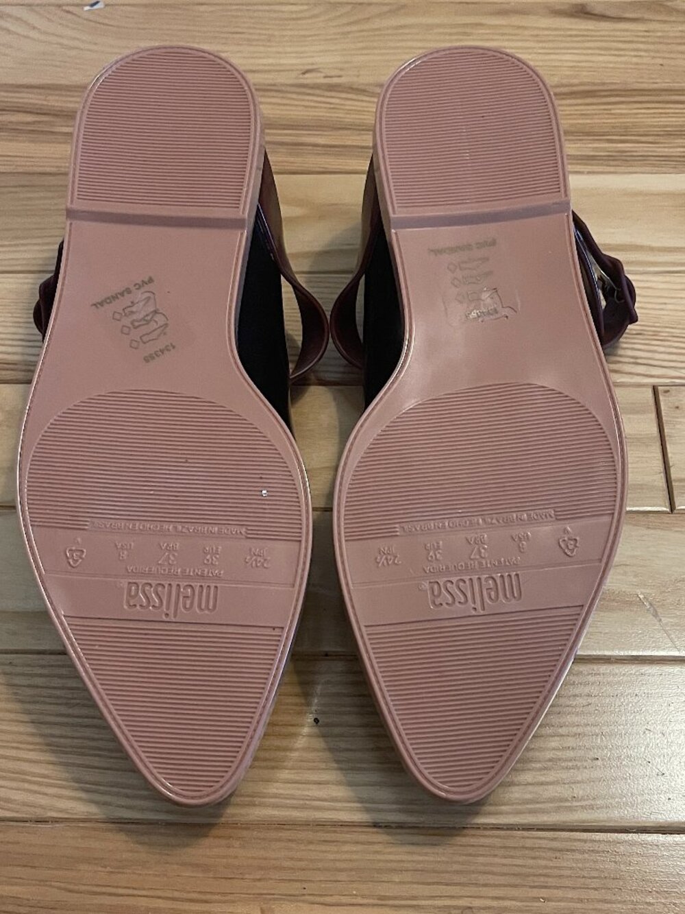 Women's Melissa Mary Jane PVC Flats - Size 8 - Picture 8 of 8
